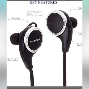 Shackle - Bluetooth Headphones, V4.1 Wireless Sport In-Ear Sweatproof Headset